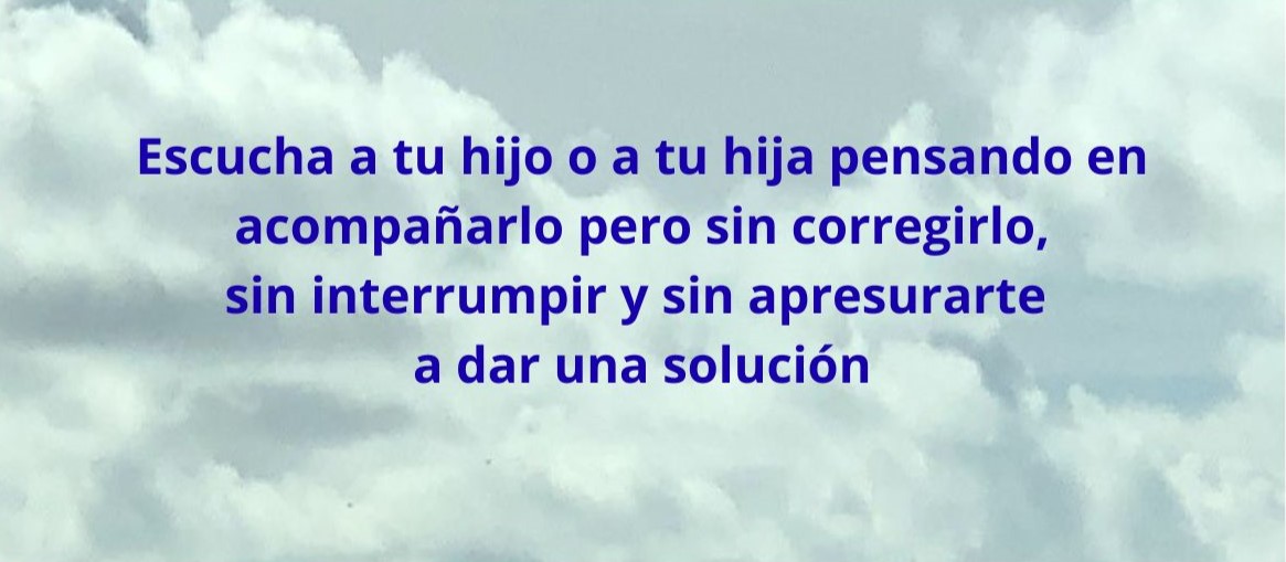 Los niños necesitan sentirse acompañados y escuchados