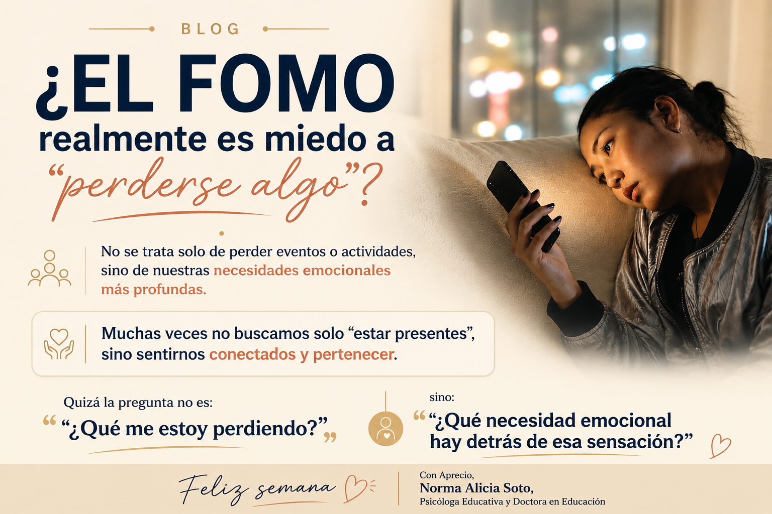 ¿El FOMO es realmente miedo a perderse de algo?